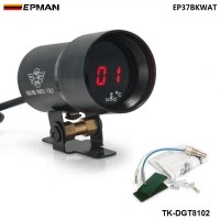 EPMAN 37mm - Compact Micro Digital Smoked Lens Water Temp Temperature Gauge Black,EP37BKWAT